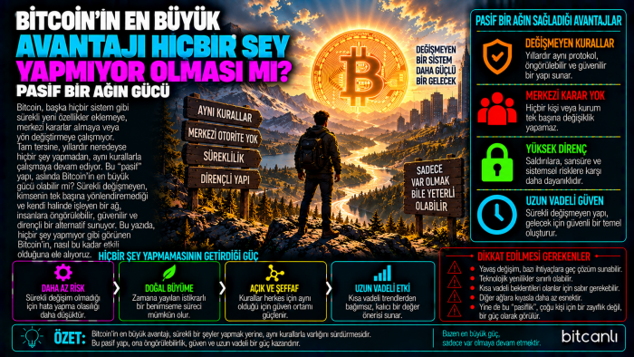 Bitcoin'in En Büyük Avantajı Hiçbir Şey Yapmıyor Olması mı? Pasif Bir Ağın Gücü